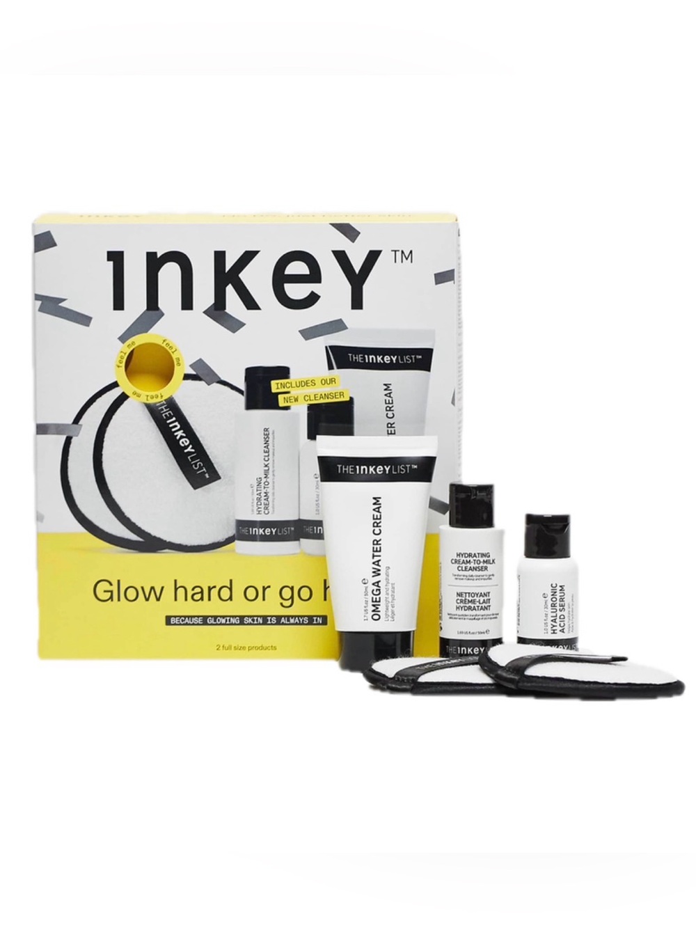 $40 Retail NIB The Inkey List Glow Hard or Go Home 5-Piece Set